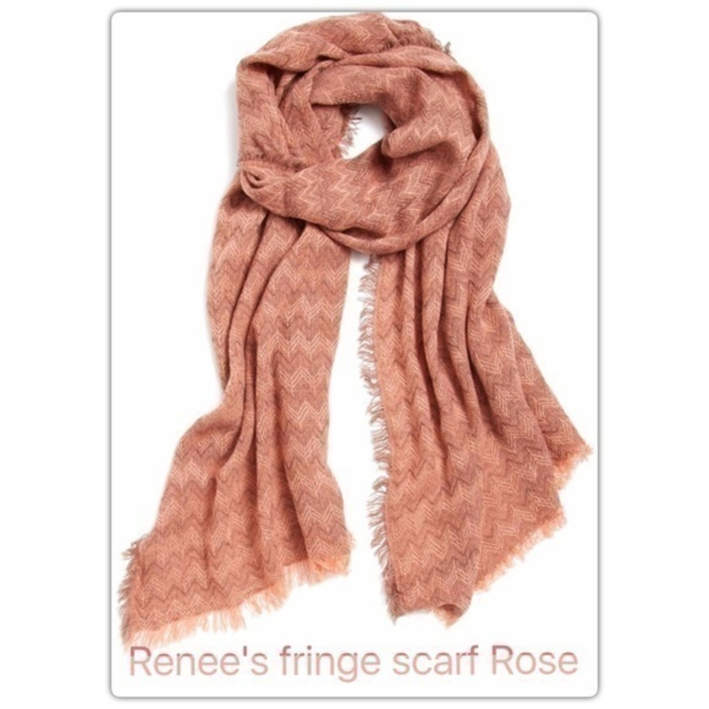 🌺Classy warm Rose fringe oversized blanket scarf